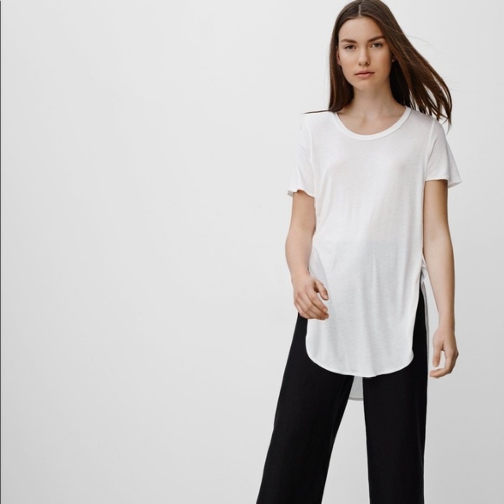 Aritzia - Wilfred Beige Capucine Tshirt Top